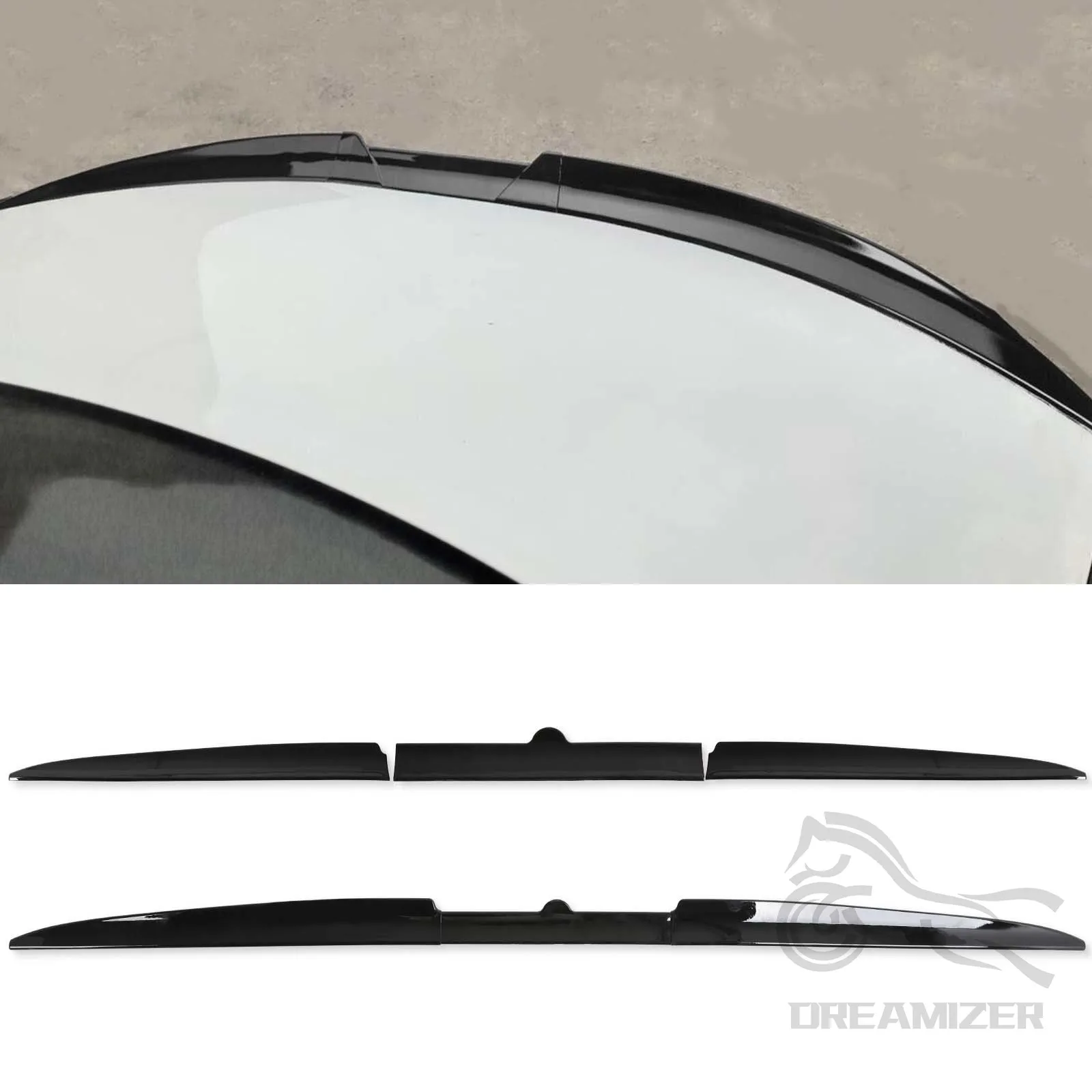 DIY 117cm-142cm Roof Spoiler Tail Spoiler Trunk Wing DIY Refit Spoiler Poiler Wing Racing Trunk Spoiler Auto Spoiler Universale