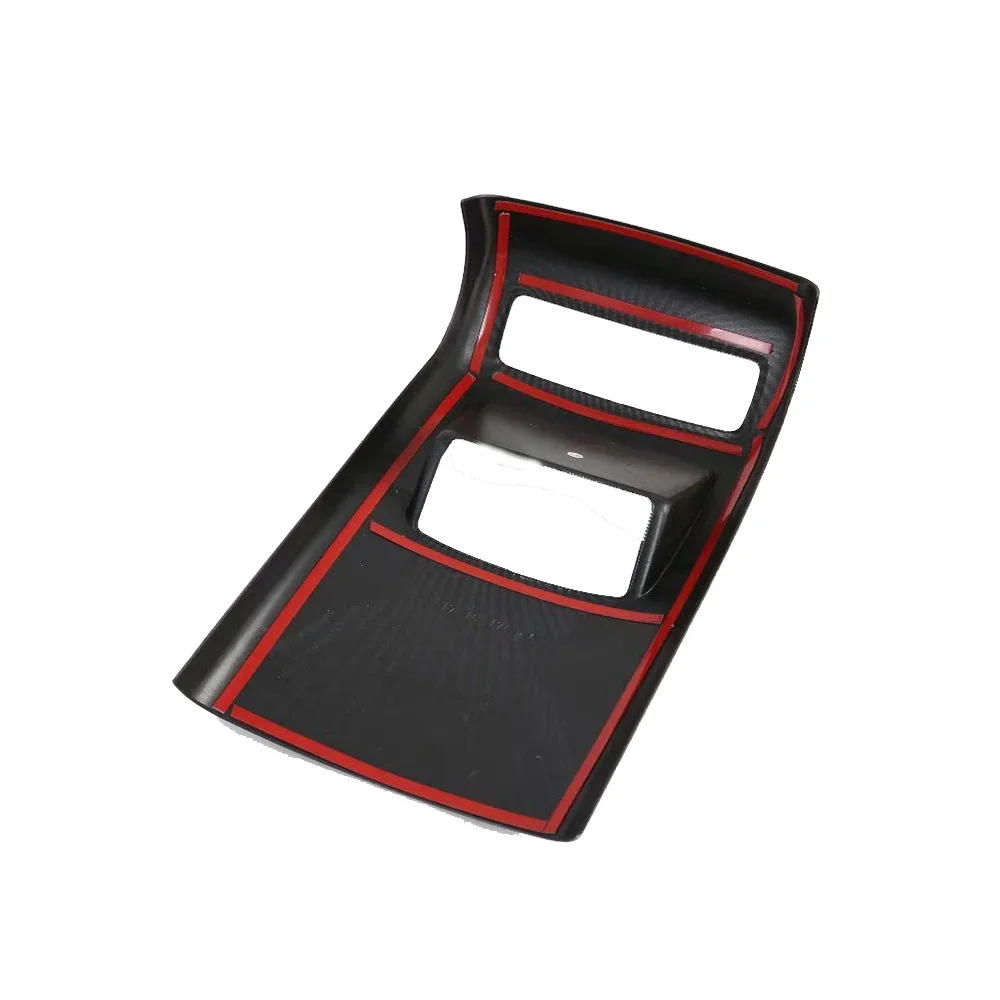 

For Hyundai Palisade 2019- 2022 2023 Decals Carbon fiber Accessories Car Rear Air Conditioning Outlet Cover Stickers Trim