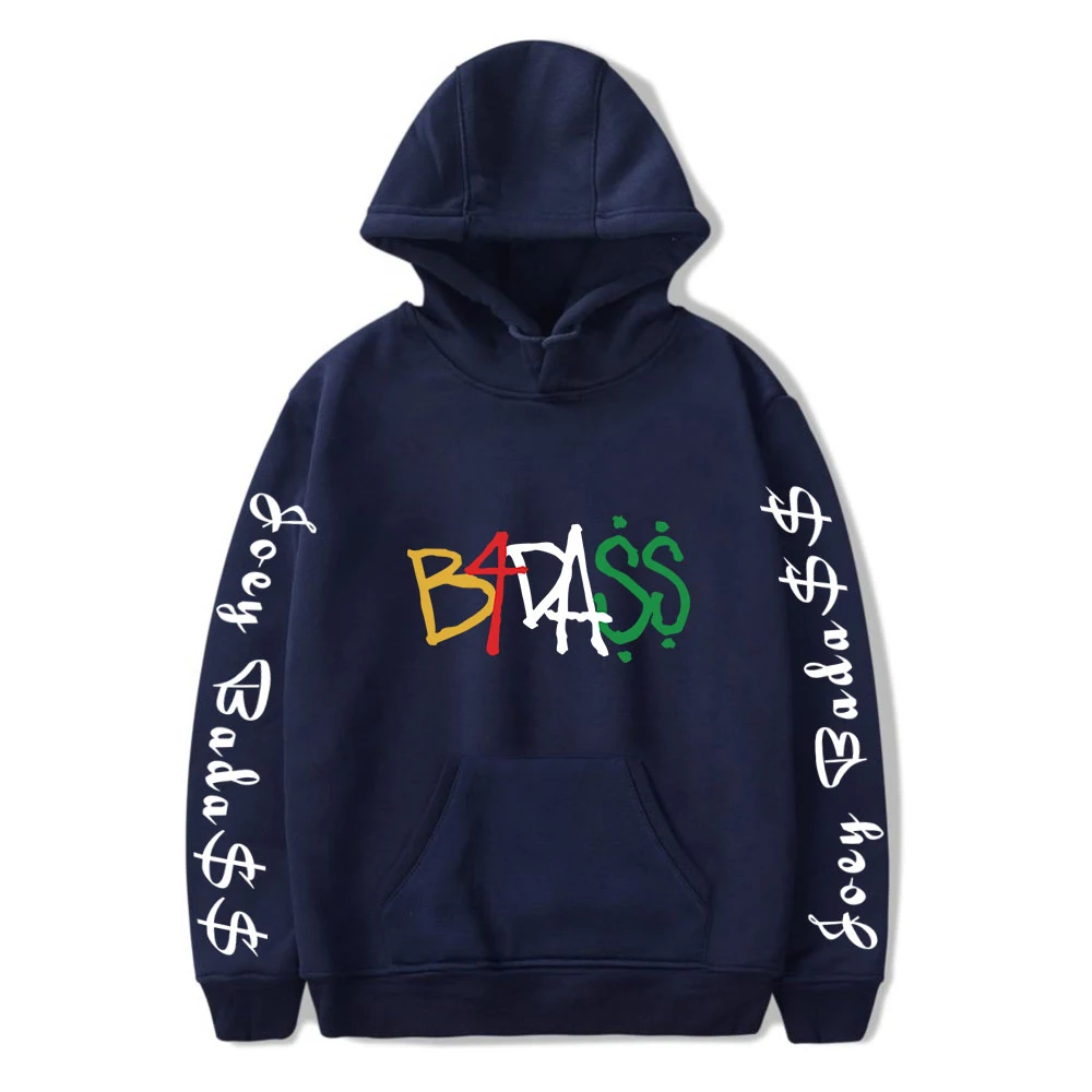 Joey Bada$$ hip-hop spring graphic hooded cartoon print casual Harajuku cool streetwear unisex hoodie tops