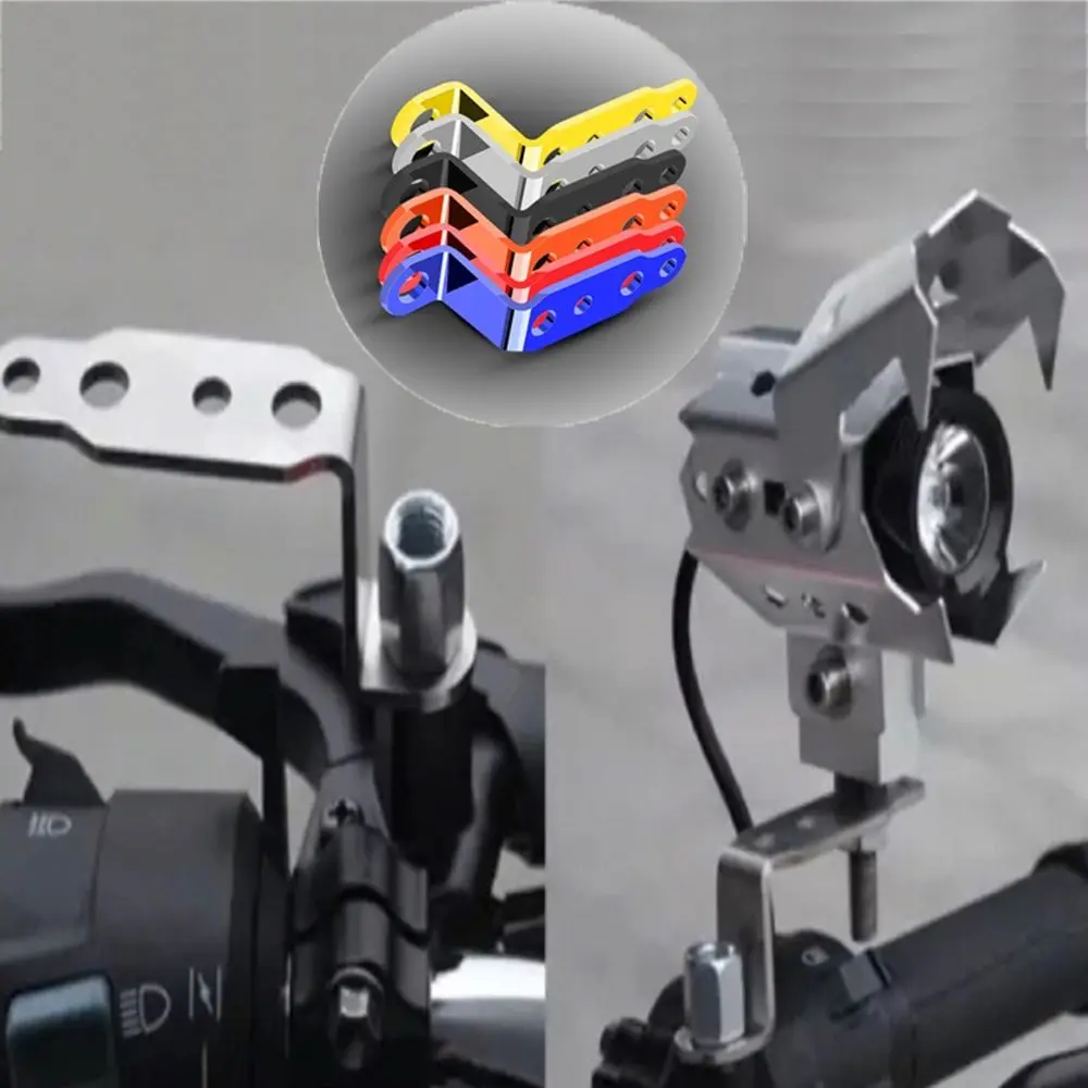 Motorcycle Refit Brackets Auxiliary Spotlight Headlight Mount Motorcycle Stent Bracket Bumper Clamp Handlebar Holder