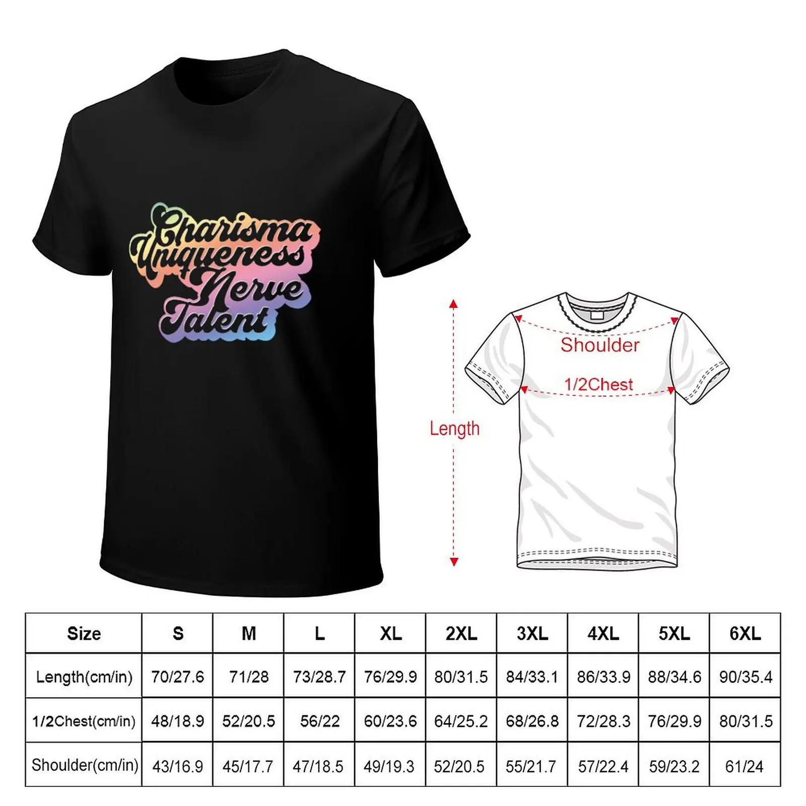 Charisma Uniqueness Nerve Talent T-Shirt Breathable Gym Short Sleeve T-Shirt
