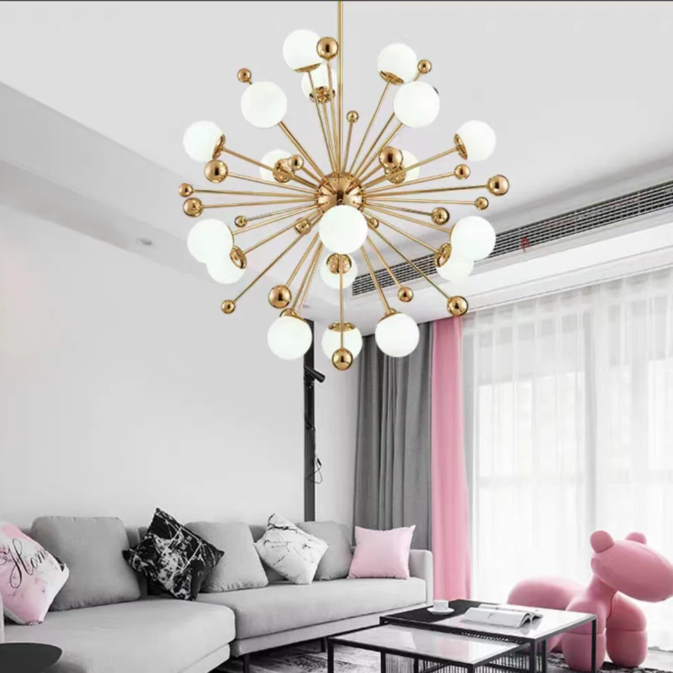 

Nordic Simple Modern Home Atmosphere Restaurant Lighting Creative Personality Magic Bean Molecular Lighting Living Room Lamp