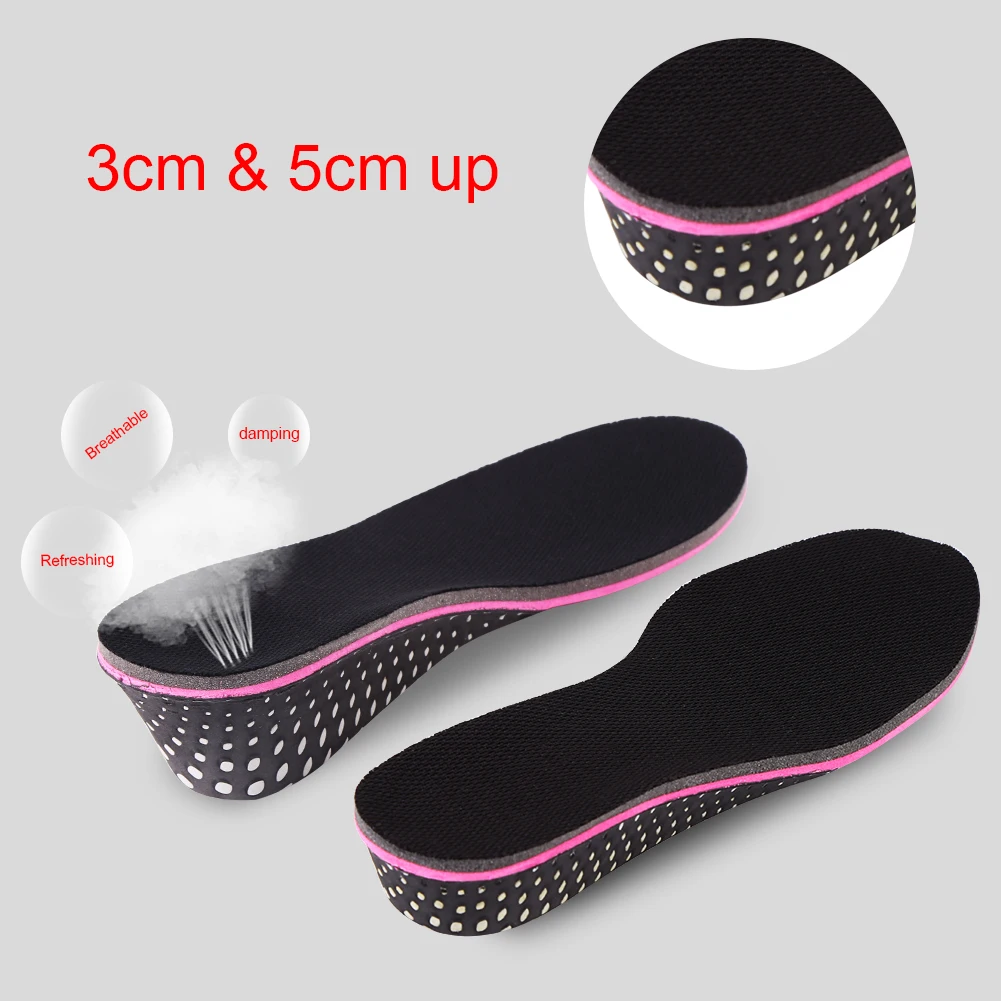 

EVA Heel Insert Shoes Pad Invisible Height Increase Elevator Insoles Shock Absorbing EVA Heel Insert Shoes Pad