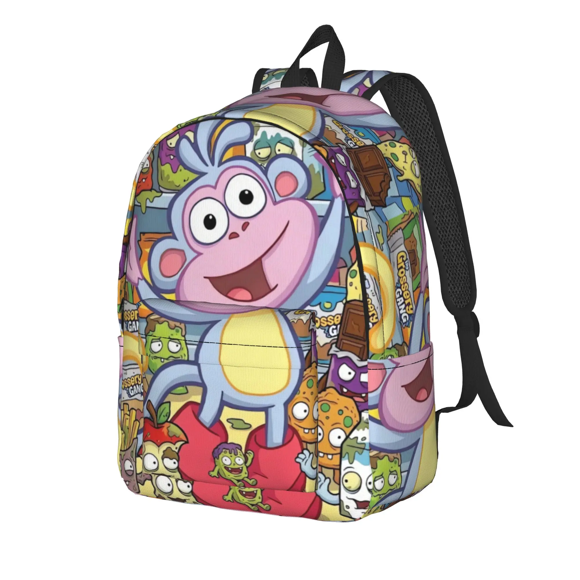 Boots Monkey Snack Backpack Women Doras The Explorer Big Backpacks Polyester Novelty School Bags Cycling Design Rucksack