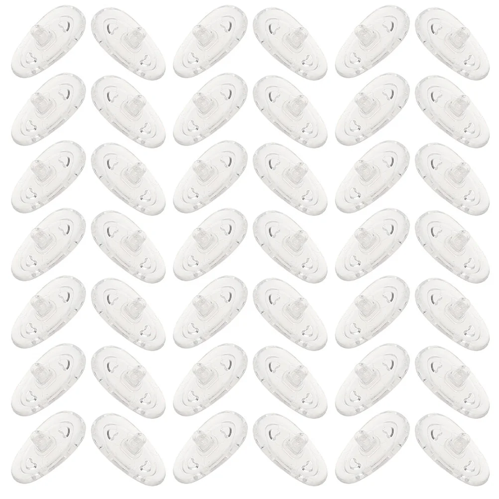 

20 Pairs Screw Type Glasses Non-slip Silicone Nose Pads Nosepads for Eyeglasses Cushion Repair Cushions Parts