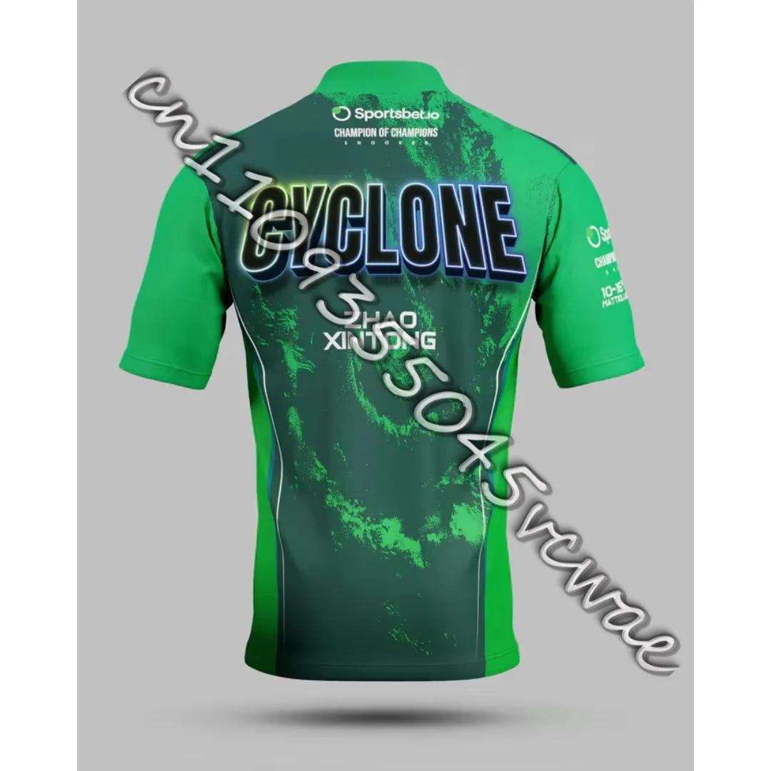 

Футболки для игры в снукер MOTO The Cyclone - Zhao Xintong, быстросохнущие спортивные футболки для бильярда, осенние мужские футболки, детские футболки