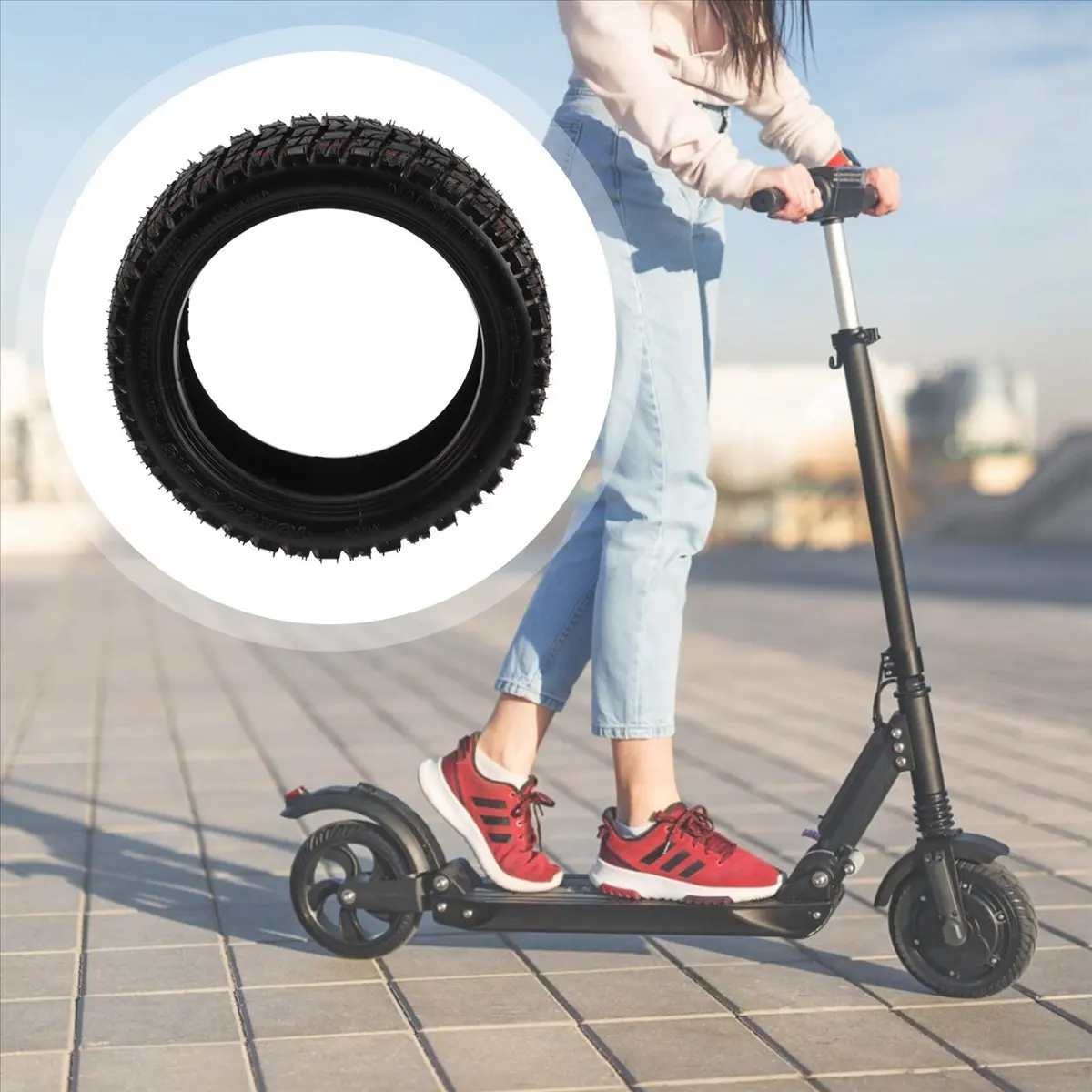 

Бескамерная шина X07A 10 дюймов 10X2.75-6.5 для самокатов Speedway 5 и Dualtron 3