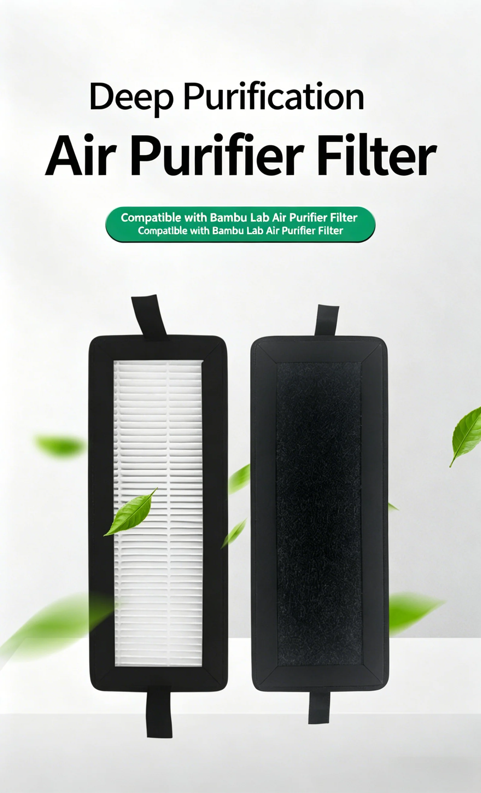 

HEPA 13 фильтр для воздуха с активированным углем, улучшенная замена для 3D-принтера Bambu Lab P2S, устранение частиц и запахов