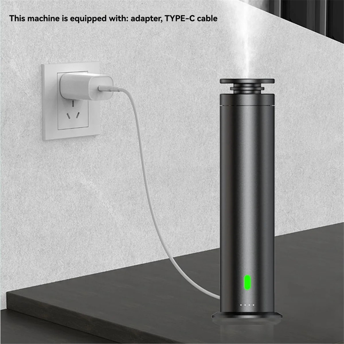 Diffuser Aromaterapi Tanpa Air 120ml dengan BT & Remote Control,(AS),A