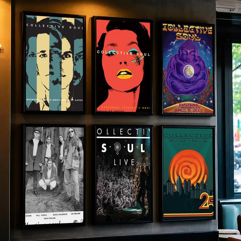 band C-Collective Soul-L Poster Removable Wall Sticker for Home Cafe Bar Office Interior Decor