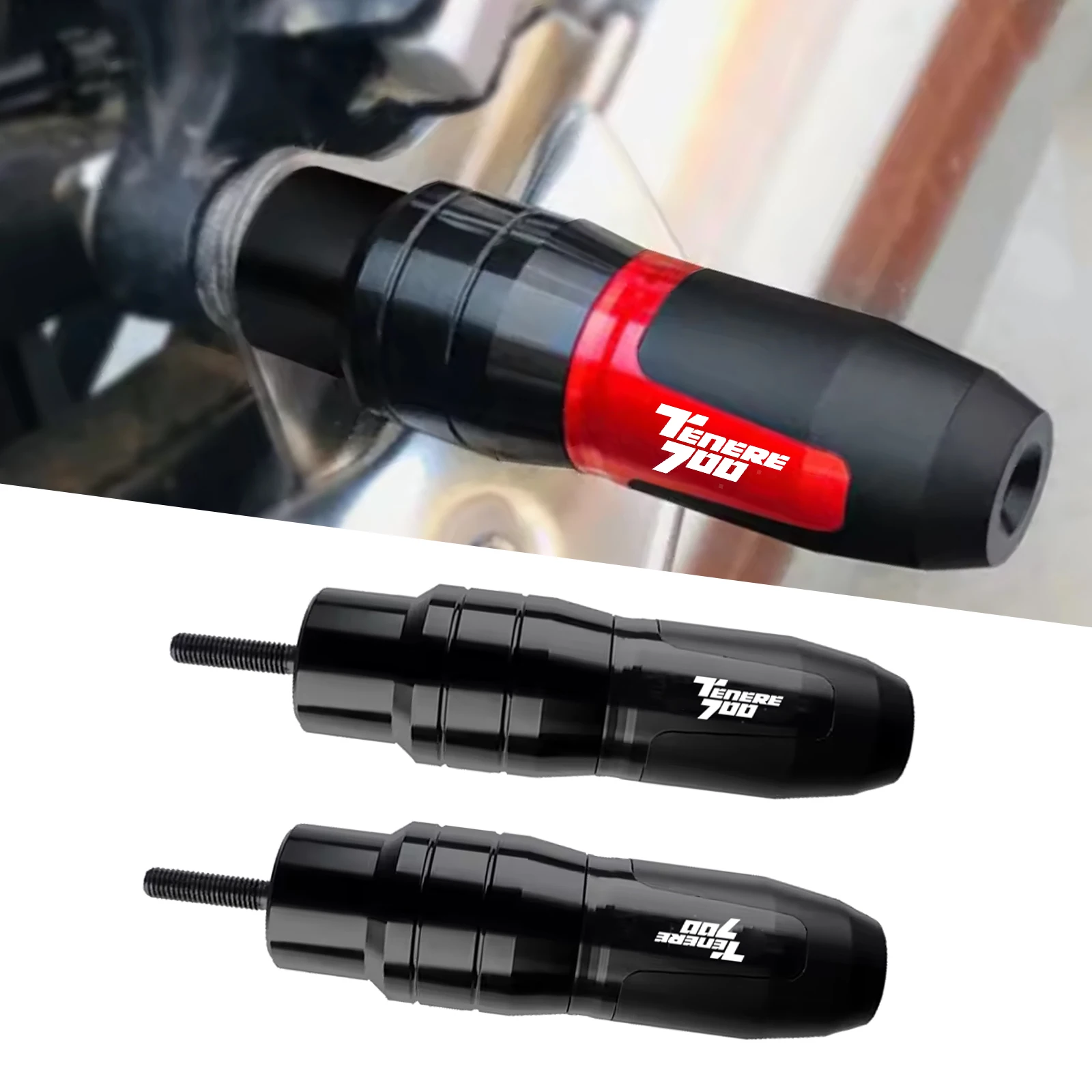 

New Motorcycle Accessories Exhaust Frame Sliders Crash Pads Falling Protector anti-fall rod For Tenere 700 T700 Tenere700 2025
