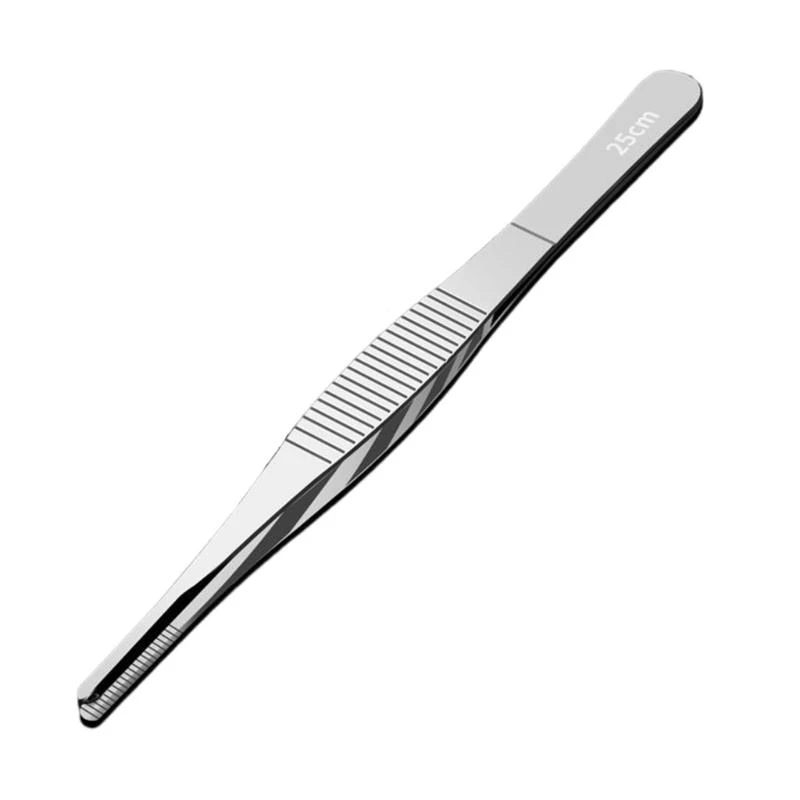 

JU64 Stainless Steel Tweezers with Straight Tip Tweezers Forceps for Craft Repairing Art Jewelry Making