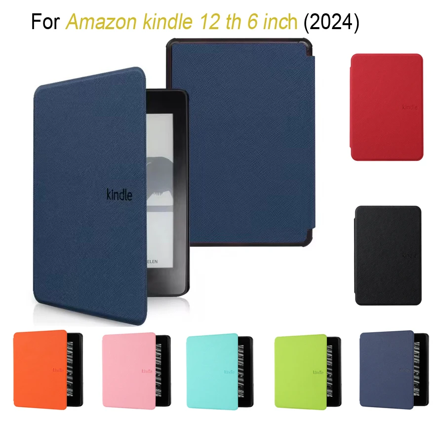 Funda for Amazon Kindle 12th Generation case 2024 6 inch Protective Cover for kindle 12 th Ultra Slim Auto Sleep/Wake Funda