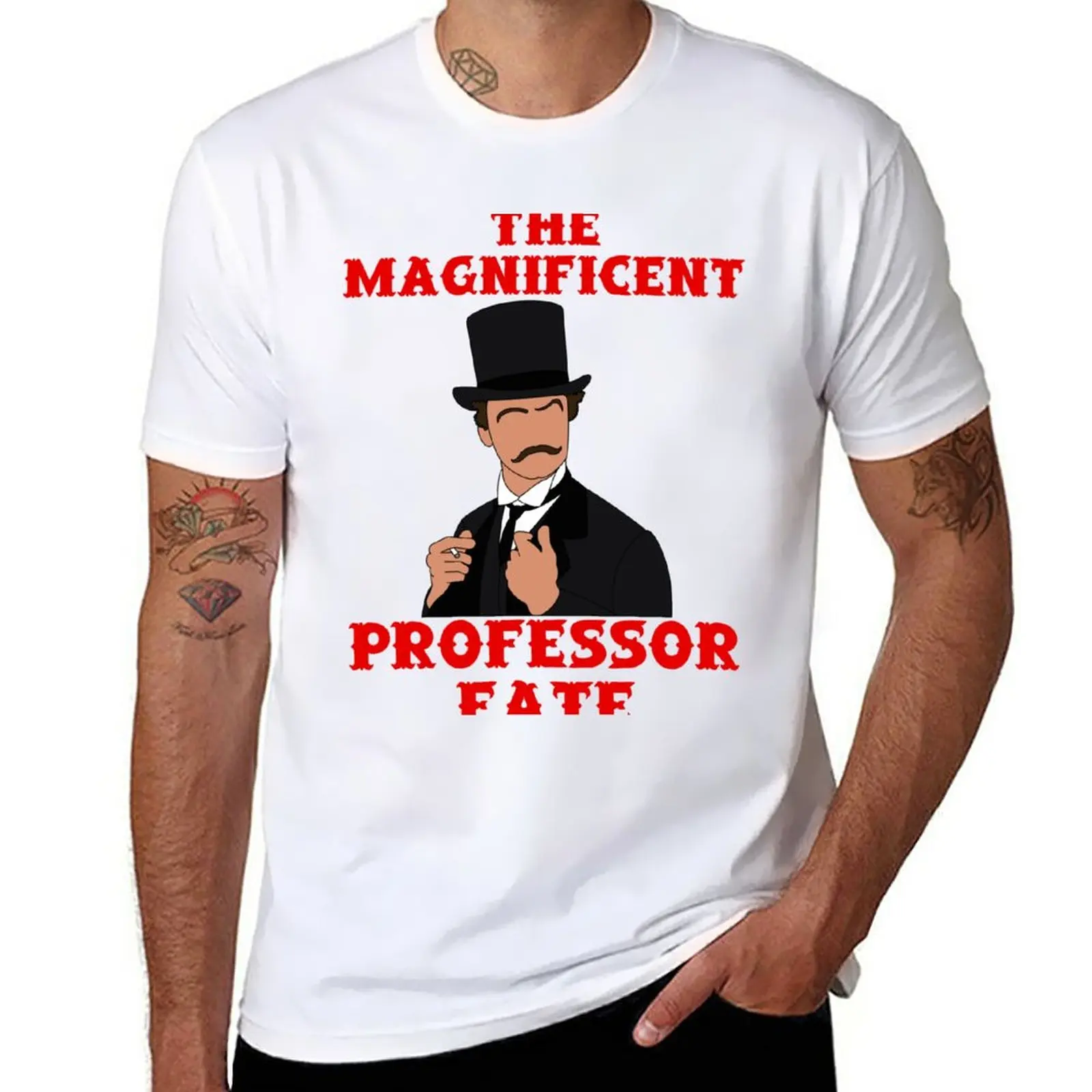 New The Magnificent Professor Fate! T-Shirt plain t-shirt sweat shirt Short sleeve tee mens vintage t shirts