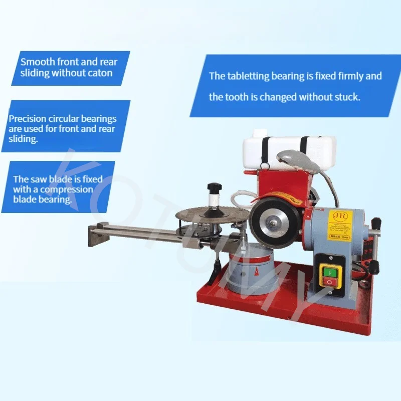 Woodworking Alloy Saw Blade Grinding Machine 370W Small Saw Gear Grinding Machine Gear Grinding Tool With Lamp