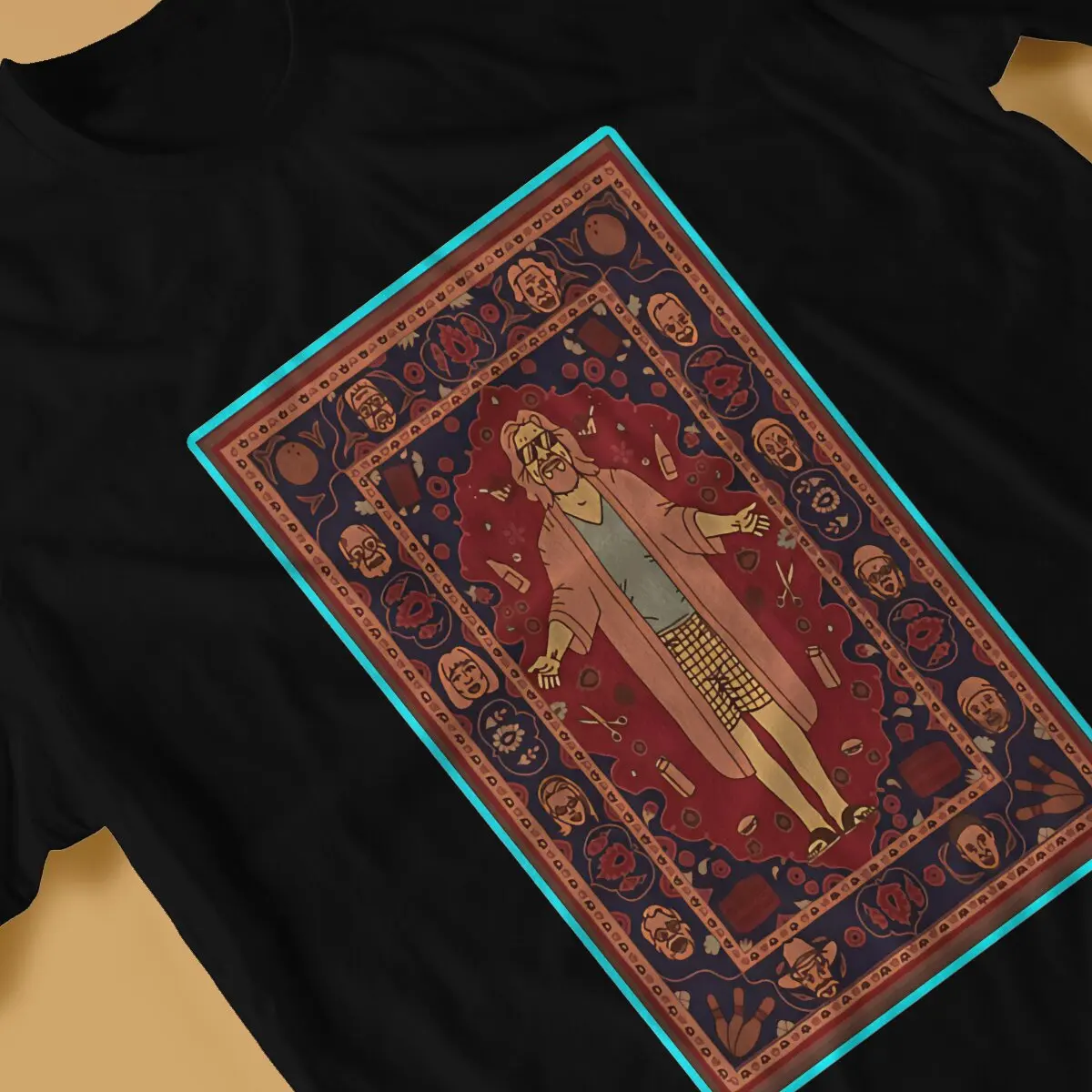 The Big Lebowski Movie His Dudeness Tshirt Graphic Men Tops Vintage Fashion Summer Polyester Clothing Harajuku T Shirt