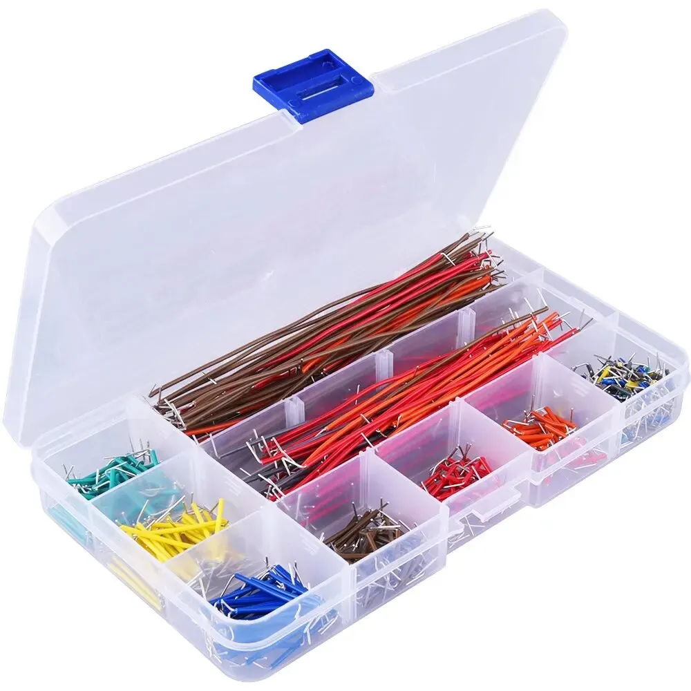 560 Pieces Jumper Wire Kit 14 Lengths Assorted Preformed Breadboard Jumper Wire with Storage Box