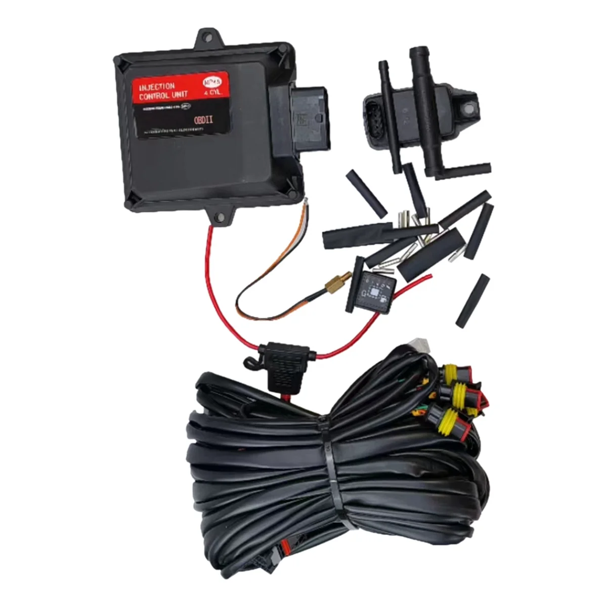 MP48 Gas ECU Kit 4 Cylinder with OBD for RC LPG CNG Conversion Kit for Cars GPL Oil to Gas Electric Control Refit Kit A