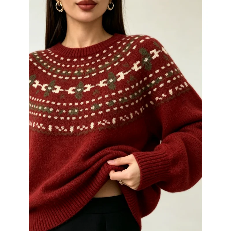 Vintage Fair Isle Neck Jacquar - Vintage Fashion Faire 评论和价格
