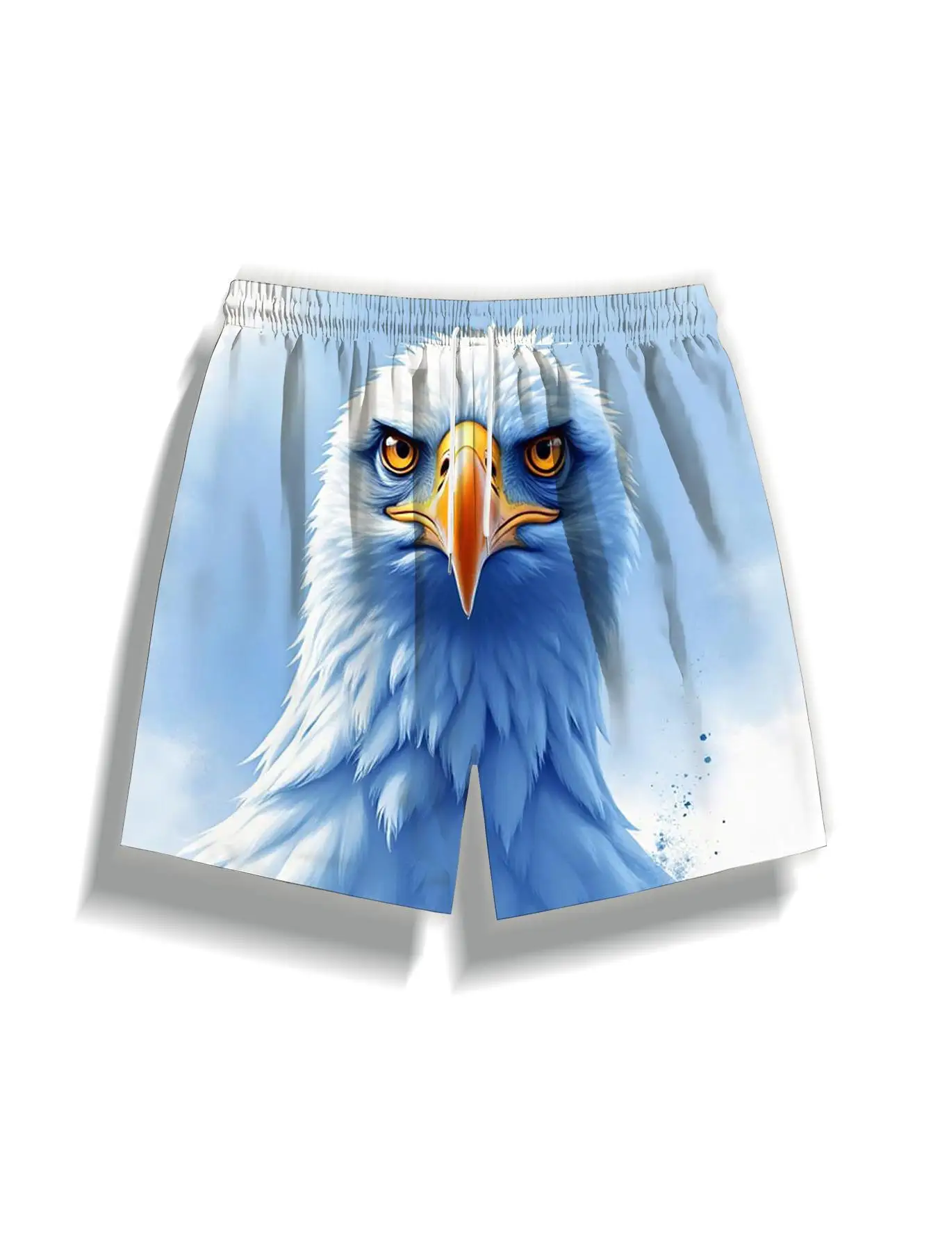 1pcs Men's Short swim trunks2026 Summer 3D Printed Short sleeve Quick drying Breathable running baggy sweatpants Polyester