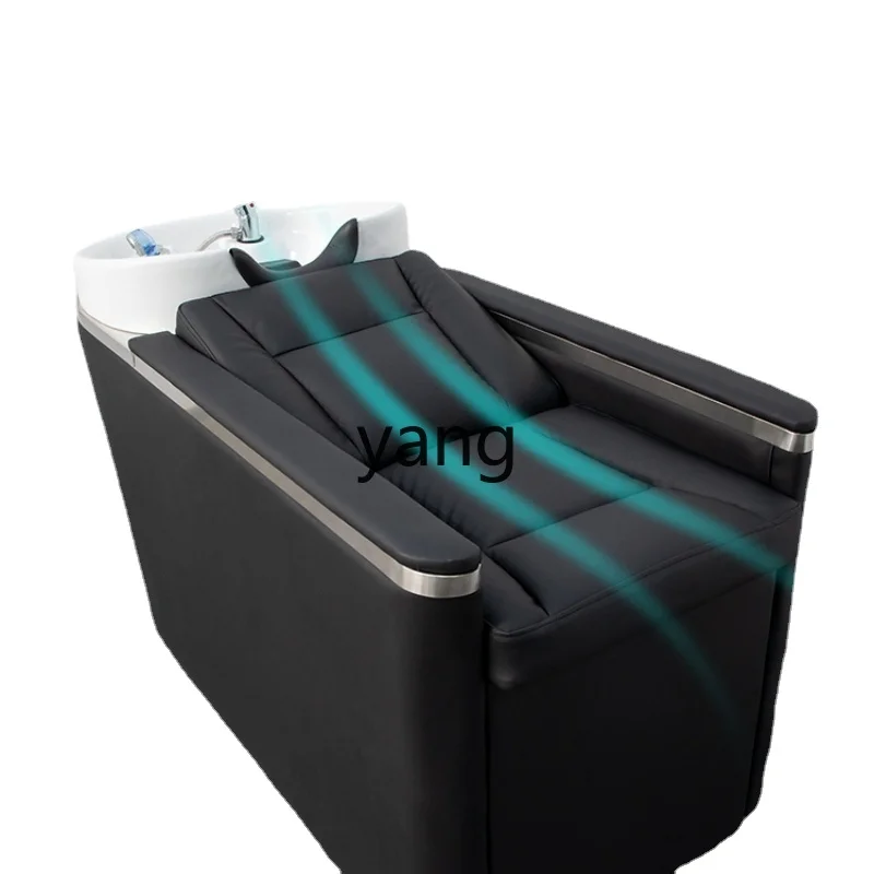 Yhl Bed for Hair Salon High-End Half Lying Shampoo Chair Hair Salon Ceramic Basin Hair Care Salon Bed