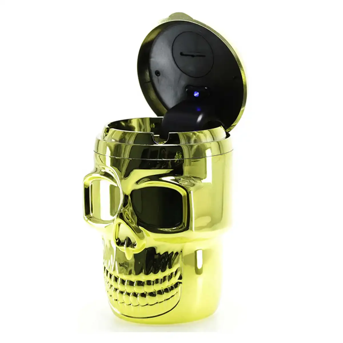 

Car Decorative Skull Ashtray with Light Portable Ashtray with LED Light