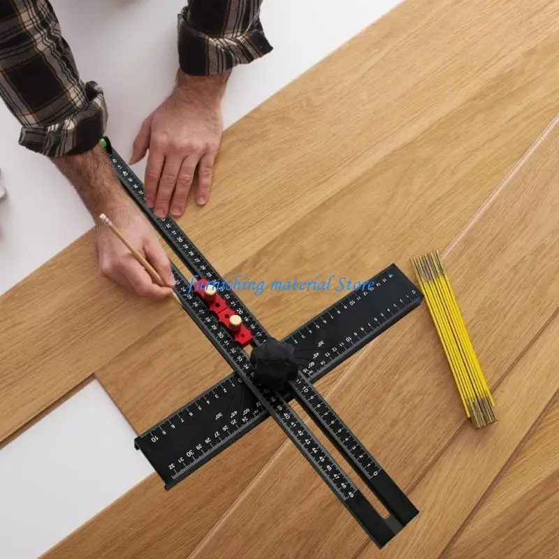 Y5GD Woodworking High Accuracy Scriber, T Square Ruler For Accurate Drilling & Layout