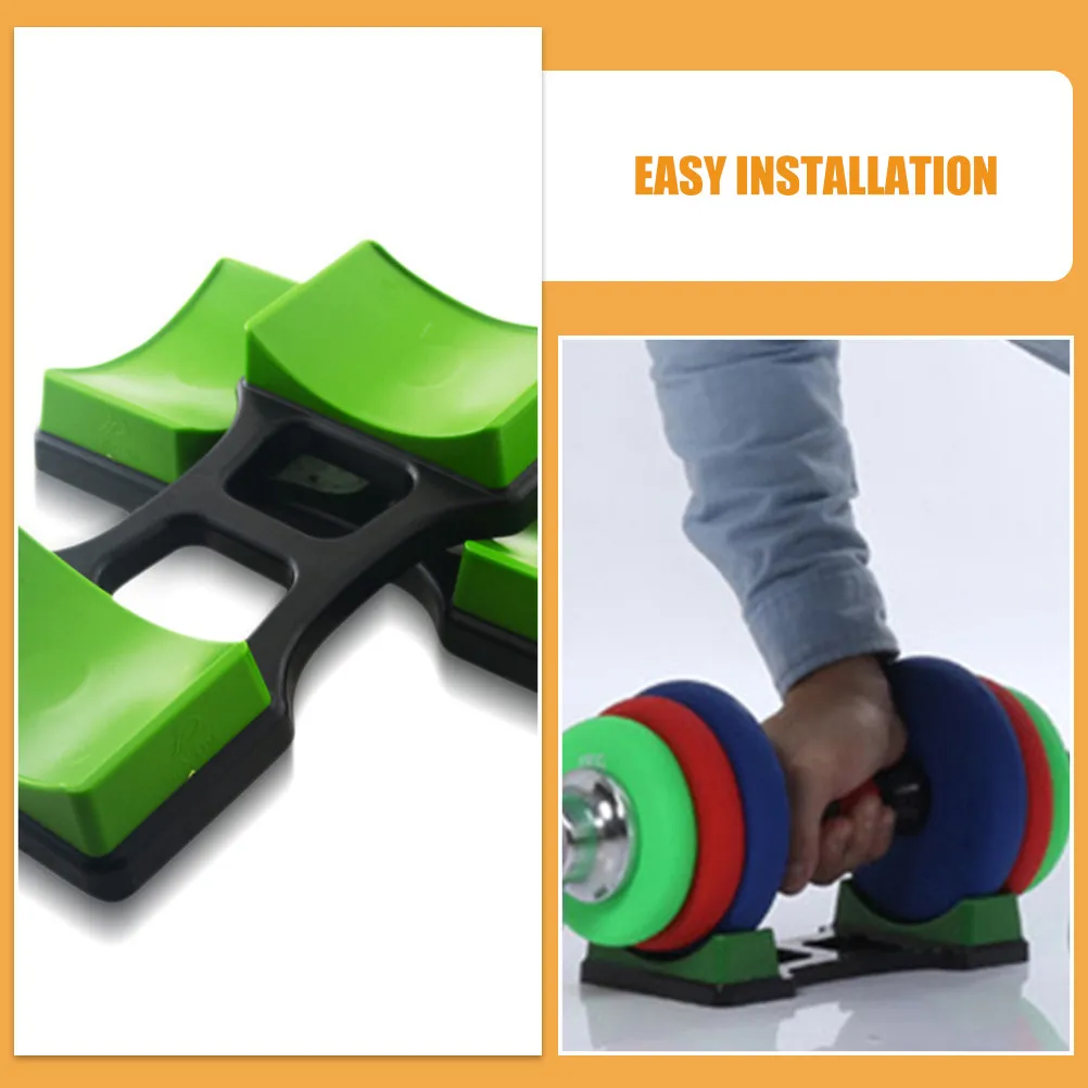 Dumbbell Rack 4 Piece Home Gym Weight Organizer Compact Stable Rust Resistant Easy Assembly Holder