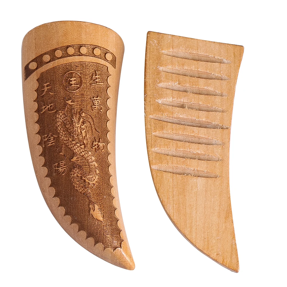 Redwood Horn Divination Chalice Hand Carved Dragon Pattern Craft Chinese Sacred Ritual Yin Yang Bagua Throwing Prophecy Supplies