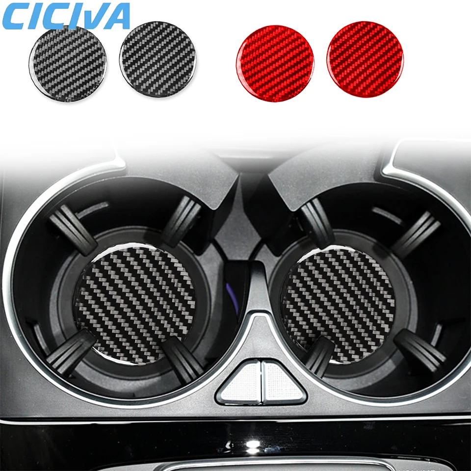 

For Mercedes-Benz GLE W167 2019-2024 Central control water coaster Decoration Trim Soft Carbon Fiber Car Internal Accessories