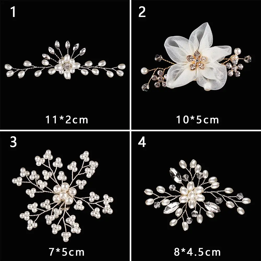 1 Pair Rhinestone Shoe Clips Buckles Crystal Flower Shoe Charms Ornaments Wedding Party Boots Decoration for Women Girls