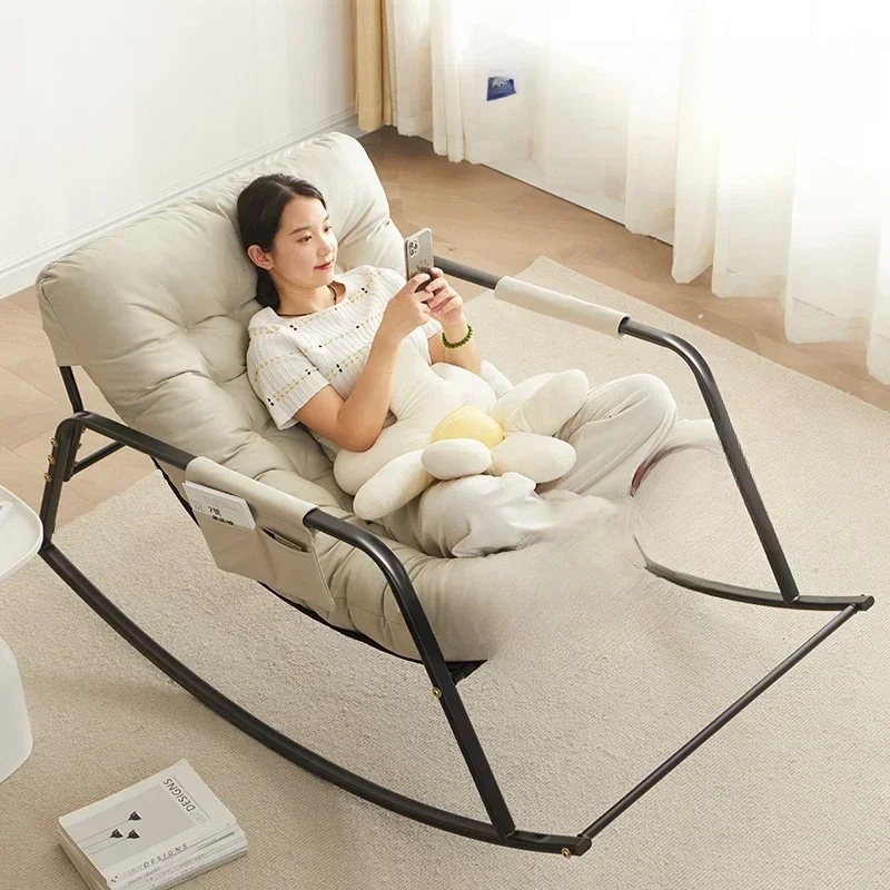 Lazy Sofa, Double Rocking Chair, Adult Reclining Home Balcony Lounge  Rocking
