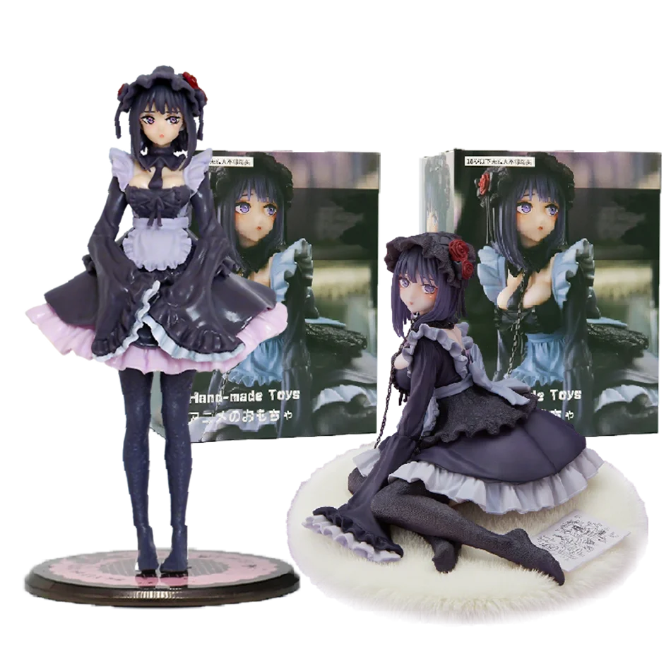 2 Arten My Dress-Up Darling Anime Figur Black Maid Outfit Kitagawa Marin Actionfigur Shizuku Kuroe Figurensammlung Modell