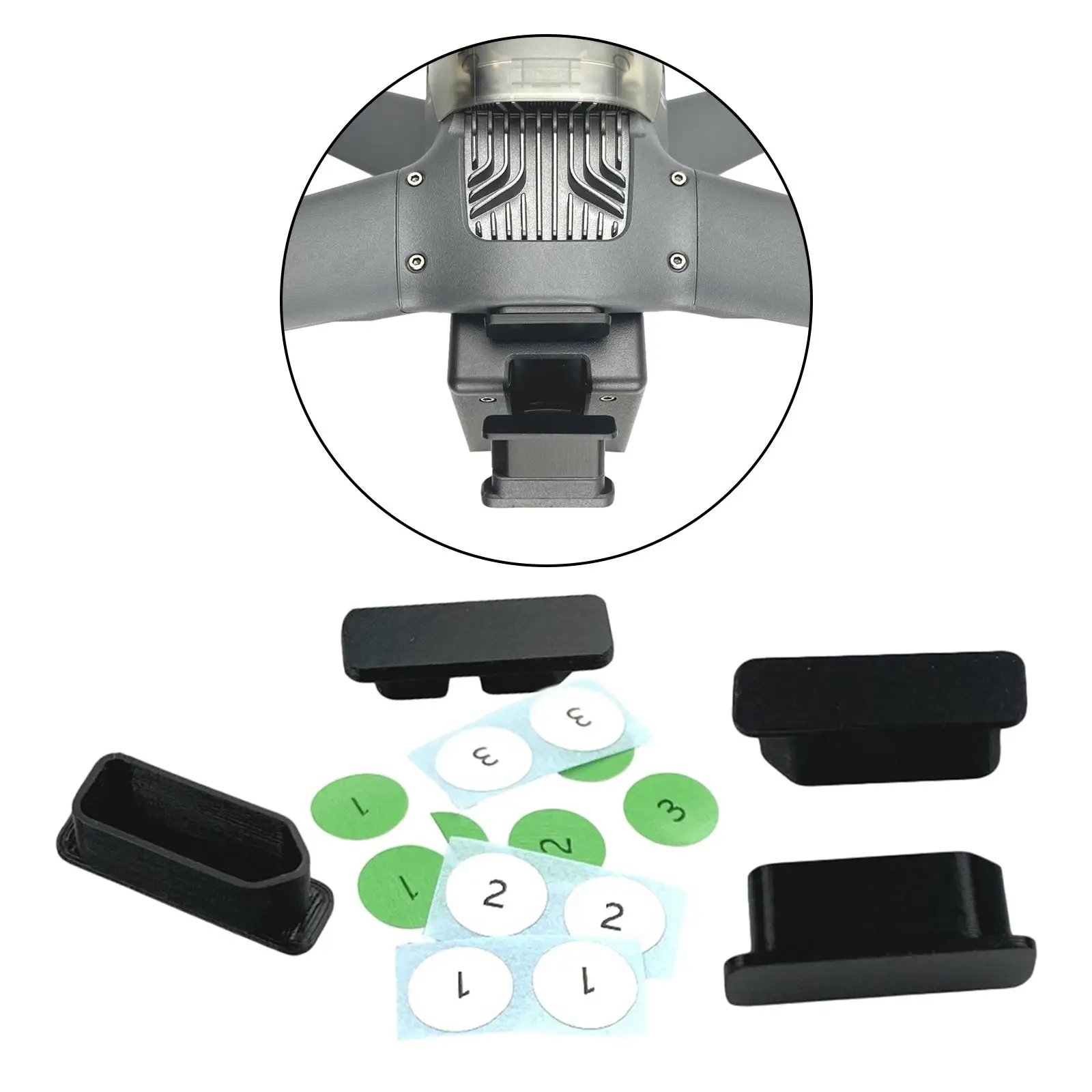 Porta da bateria do drone poeira plug silicone tampa à prova dwaterproof água capa protetora para fpv drone acessórios l600 bateria