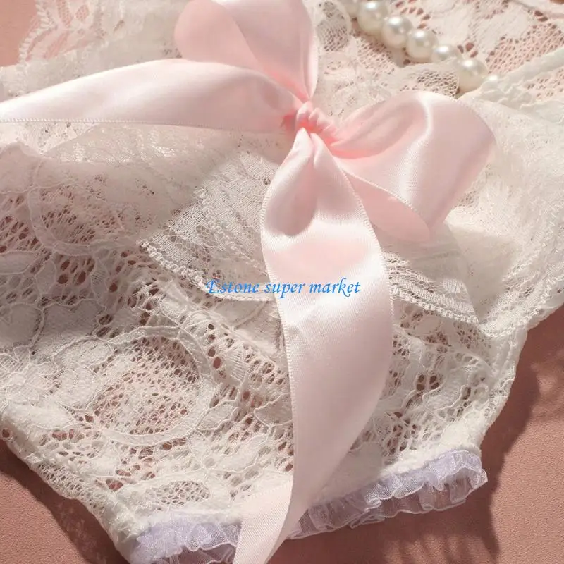 

090B кружевной комбинезон для новорожденных и подходящая повязка для волос с повязкой на голову, реквизит для детей 0–3 месяцев