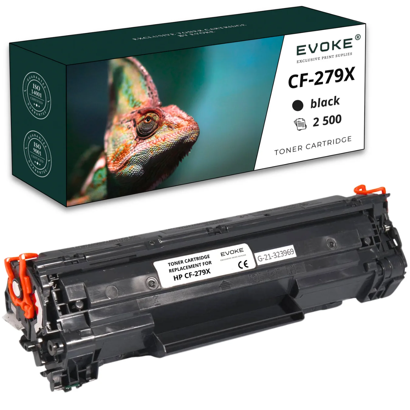 Evoke Compatibele Toner voor Hp Cf-279X Cf279X 79X Zwart 2500 Pagina's Laserjet Pro M12 M12A M12W Mfp M26 M26A M26Nw