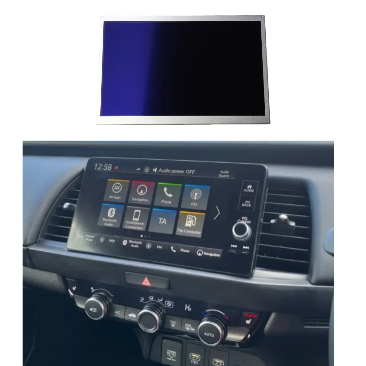 

7" Inch Touchscreen Display for 2019-2023 Honda Jazz Fit Infotainment System Navigation Radio GPS Screen Replacement