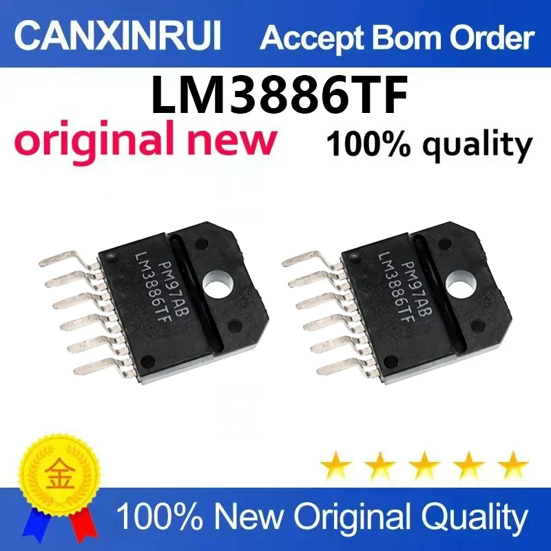 （5pcs-100pcs）Brand new genuine LM3886TF 68W high-performance audio power amplifier LM3886 chip ZIP-11