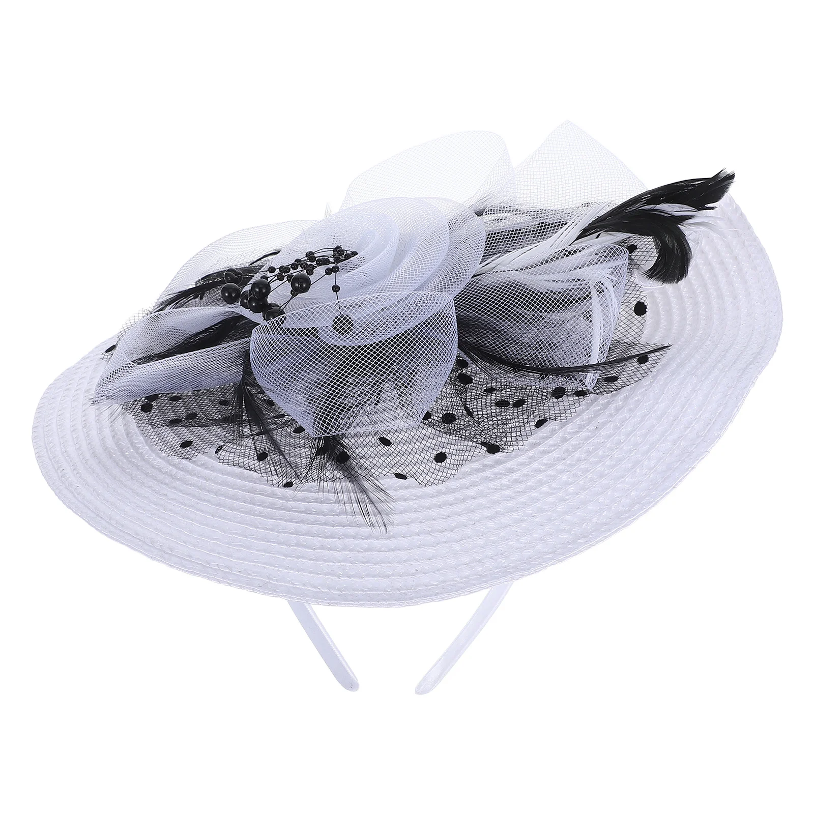 

Fascinator Women Handmade Mesh Veil Party Headpiece Bridal Wedding Embellishments For Clothing Guest Tea Hats Accessory