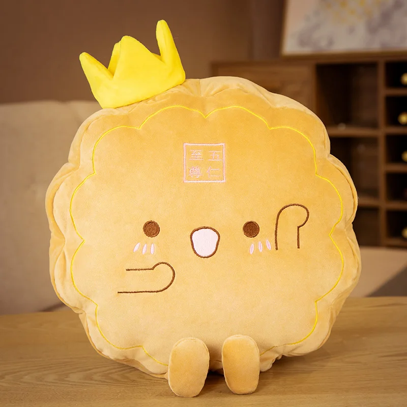 38Cm Mooie Creatieve Mooncake Vorm Comfortabele Bank Gooien Kussen Kamer Decoratie Meisjes Verjaardag Halloween Festival Cadeautjes