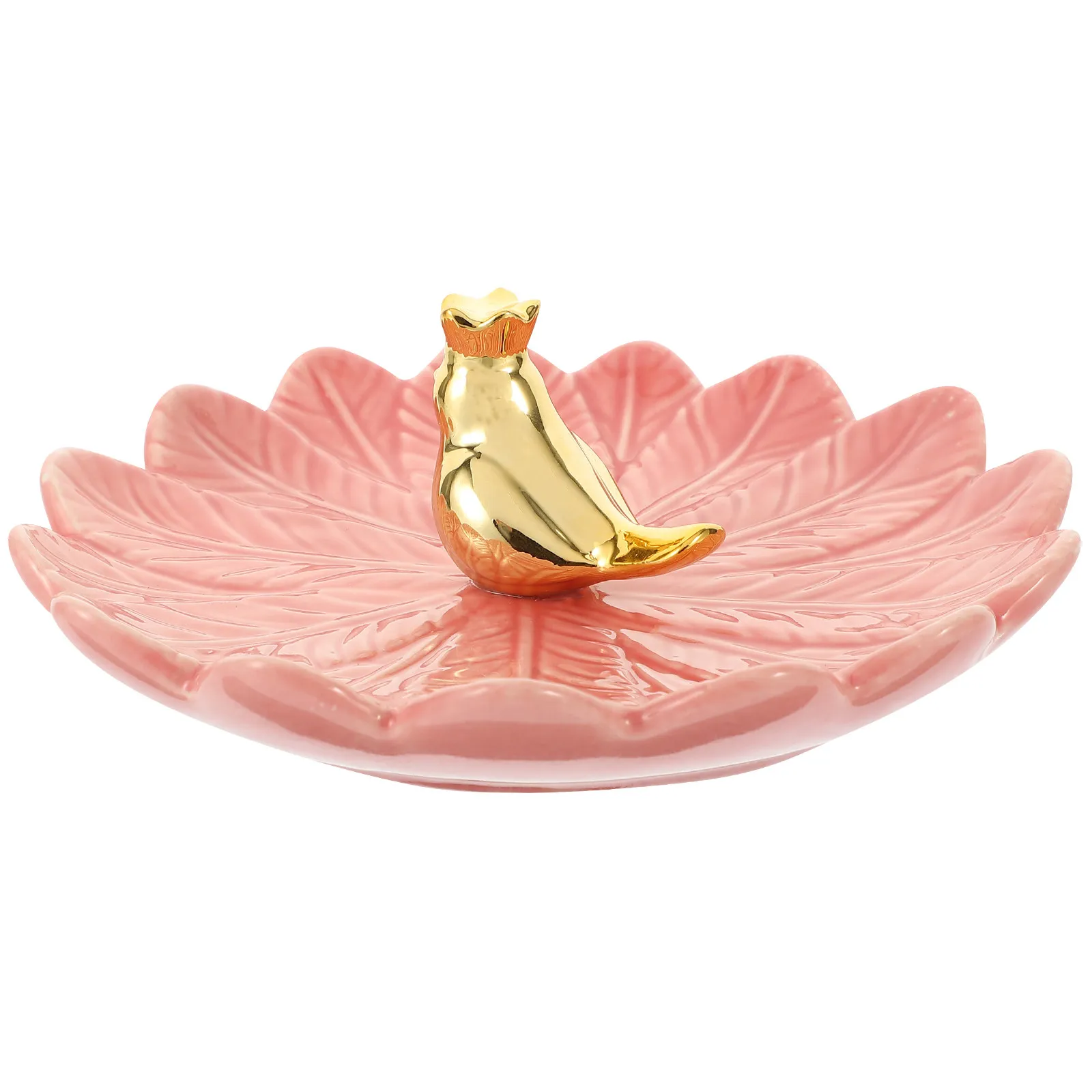 

Ceramic Jewelry Tray Cartoon Bird Decorative Jewelry Plate Ring Earring Organizer Trinket Storage Plate for Home Desktop Display