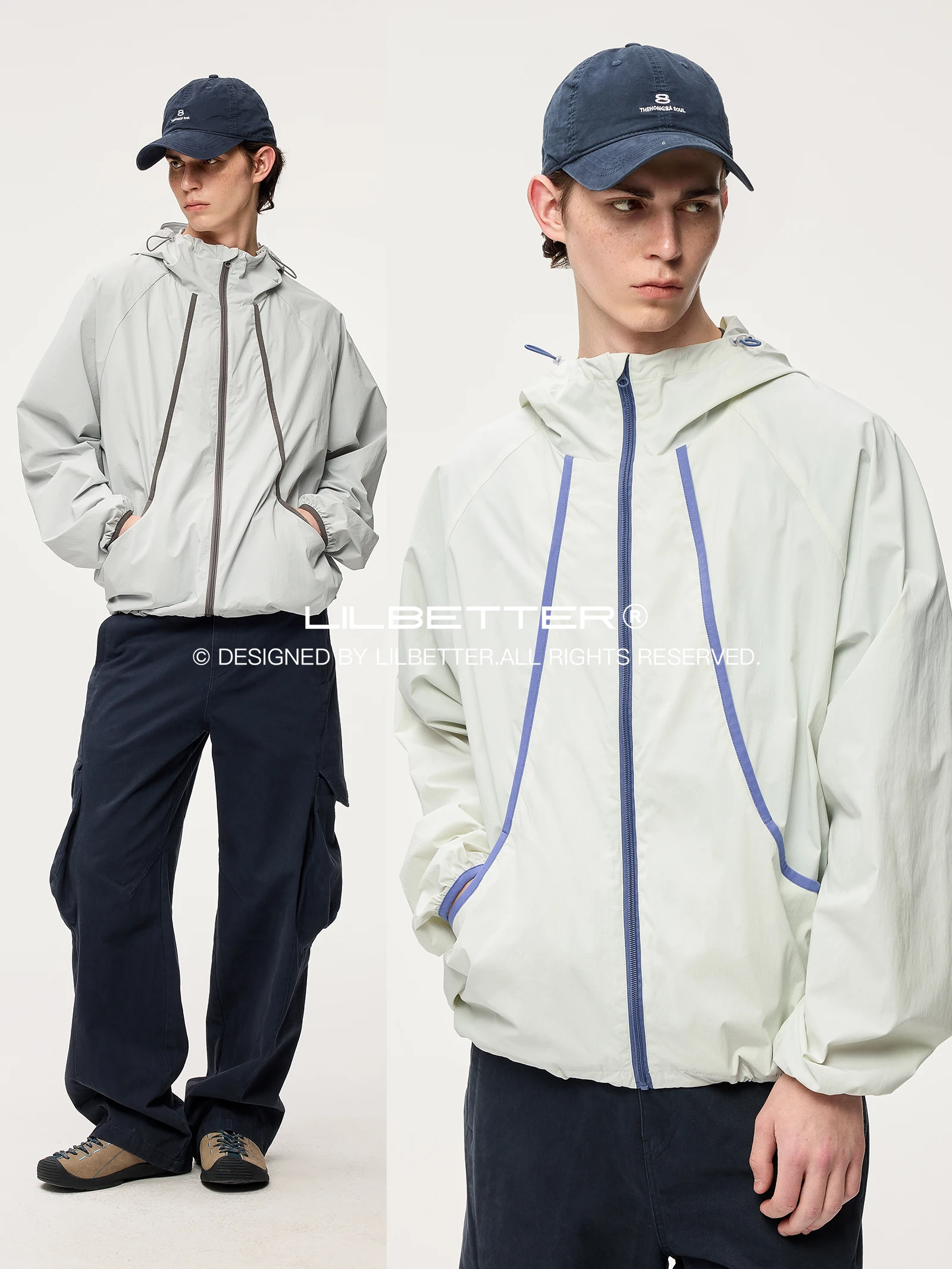 Lilbetter Functional Color Block Hat UPF50 Light Thin Shoulder Insertion Jacket 2026 Summer Fashion Sun Protection Clothing