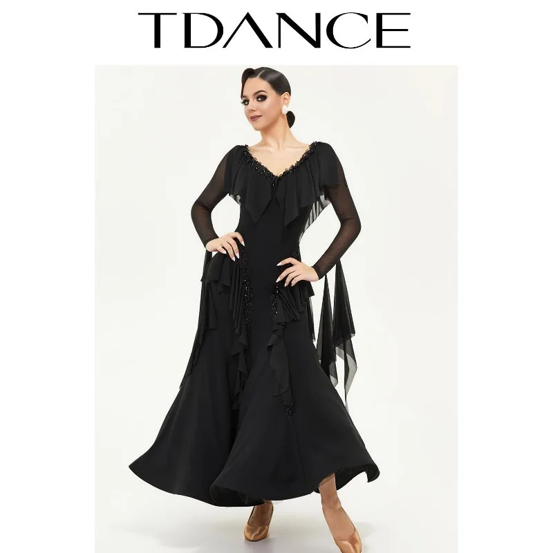 TDANCE Women's Skirt Customization Balloom Standard Dance Modern Performance Competition Dress Social Dance Big Stand SM21