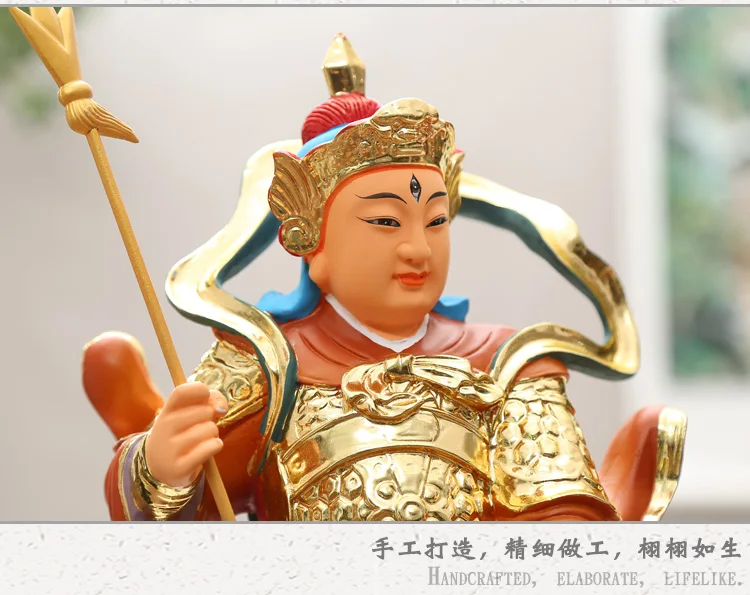 40CM large Asia Taoism Buddhism Erlang God BUDDHA figure HOME temple Exorcism safety Efficacious protection FENG SHUI statue