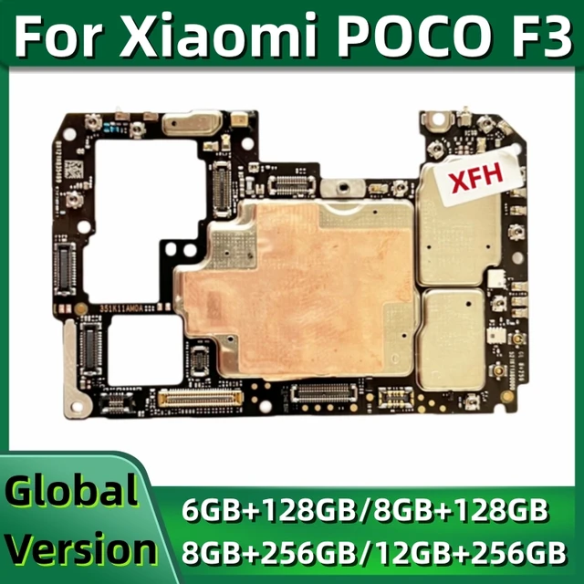 Motherboard for Xiaomi POCO F3, 5G, Redmi K40 Mainboard, Original Unlocked  Logic Board, 128GB, 256GB, Global MIUI System