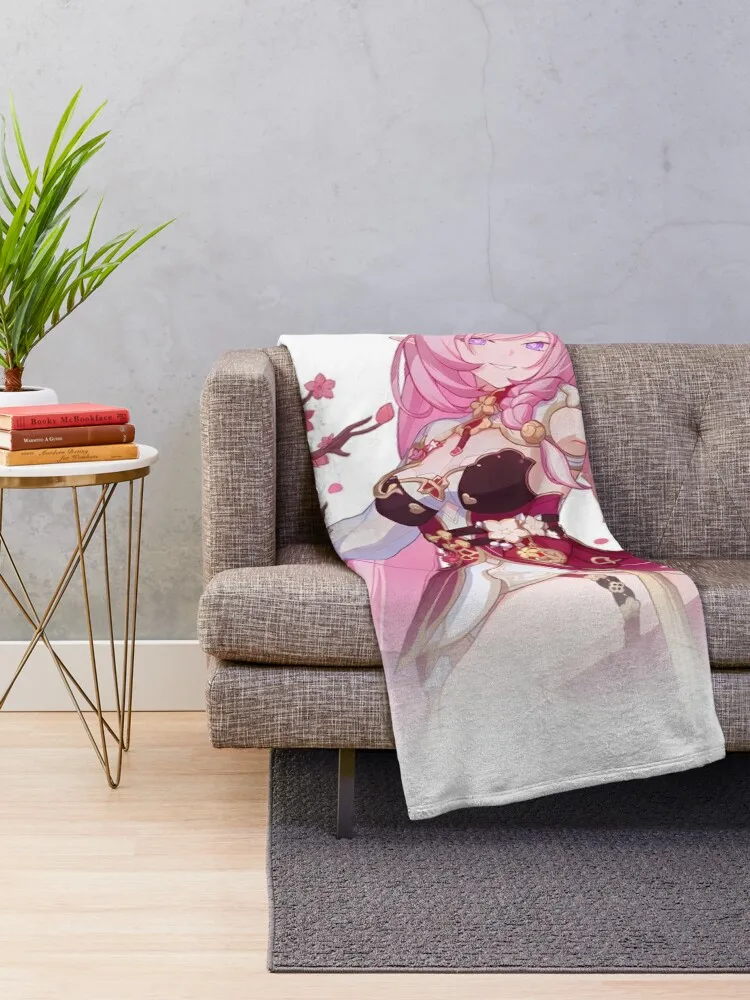 Honkai Impact 3rd Elysia Herrscher of Human Ego Peachy Spring Throw Blanket halloween heavy to sleep Bed covers Blankets