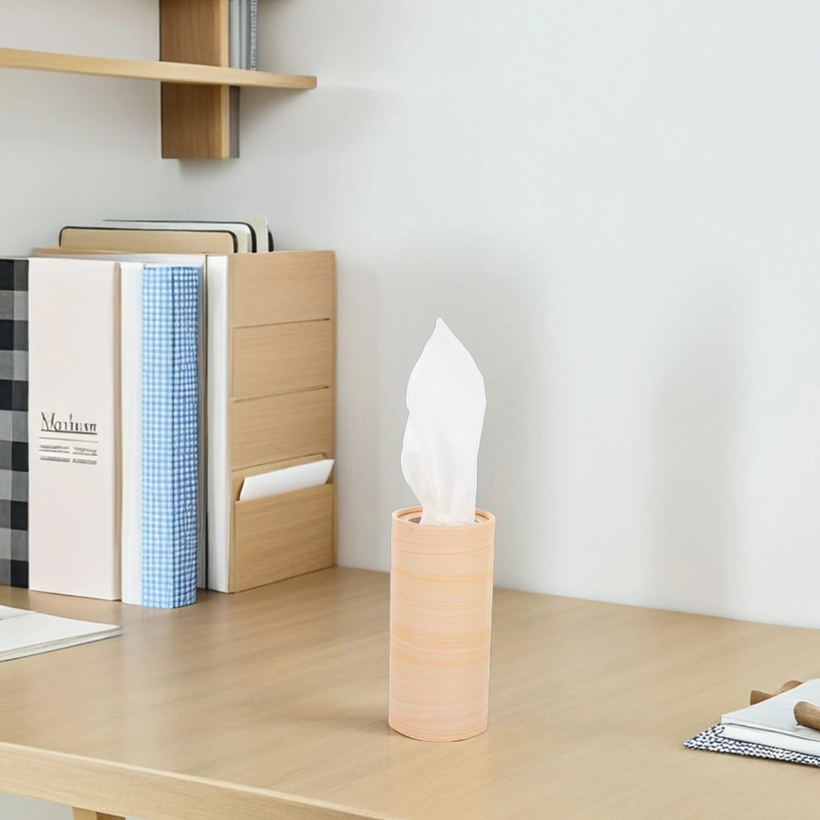 4 قطع مناديل أنبوبية مثبتة على السيارة، حامل أسطوانة متعدد الوظائف للسفر