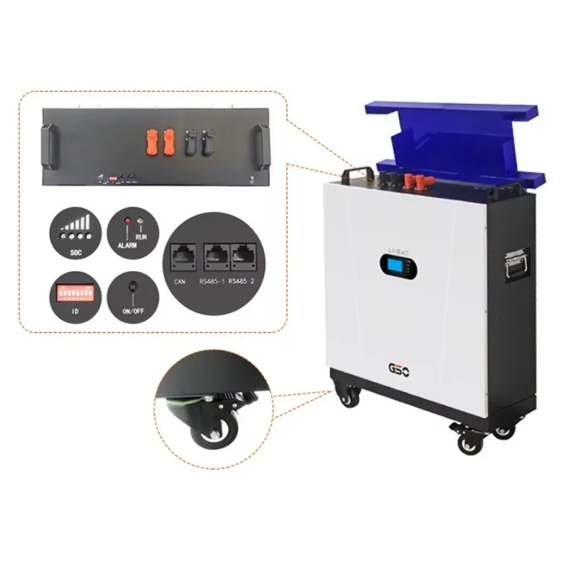 

High-performance Lithium Battery 48V 314Ah 15KWH Wheeled Battery For Home Solar Storage