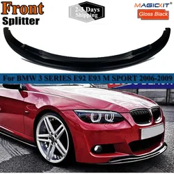 Front Bumper Lip Spoiler for BMW 3 Series E92 E93 Coupe Convertible 2005-2008 Diffuser Guard 316i 318i 320d 328i 330i 330d 335i