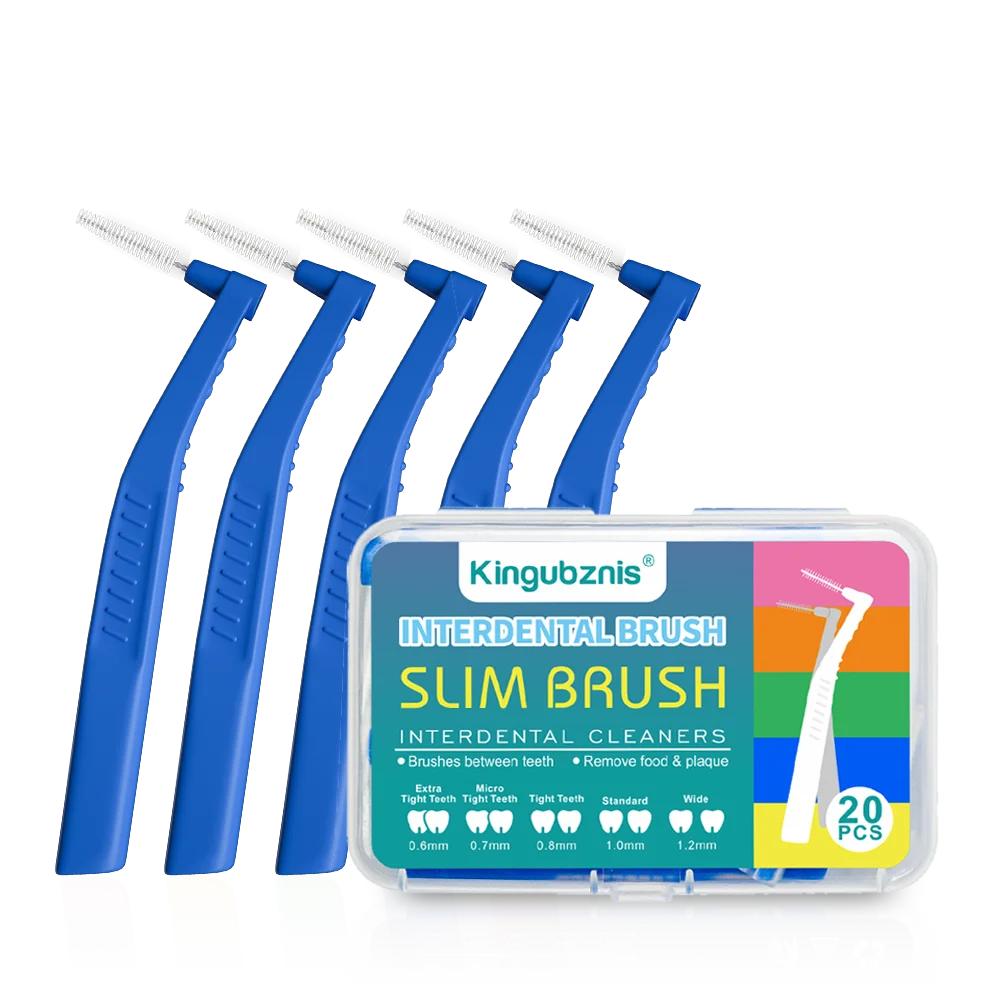 Kingubznis 20pcs Rager Voor Tandheelkundige Orthodontie Schoon Tussen Tanden Schoonmaken Gereedschap Zachte Mini Borstel Met Stofkap - afbeelding 1